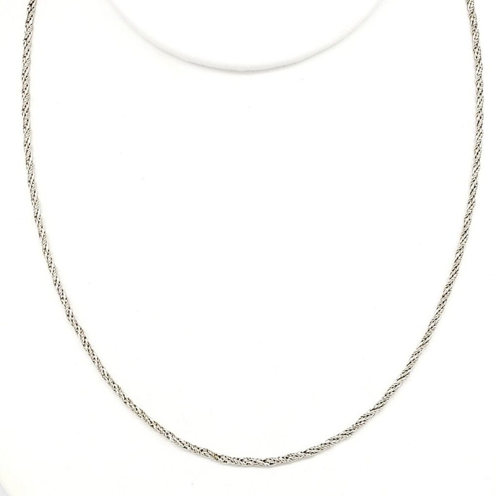 Vintage 17" Monet Rope Chain Silver Tone Classic Timeless Elegance Veratile EUC